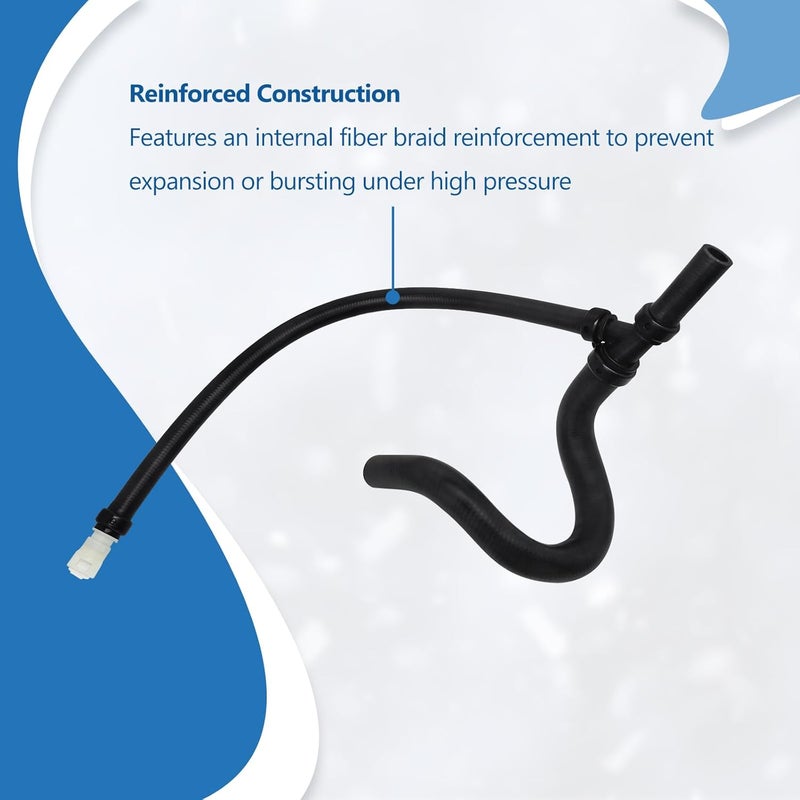 QFISH 15834773 Engine Lower Heater Outlet Radiator Hose Compatible with Chevy SiLverado Tahoe Avalanche Suburban GMC Sierra Yukon Hummer H2 CadiLLac EscaLade Replace 15834772 15792821 15854959 626-553 - Image 5